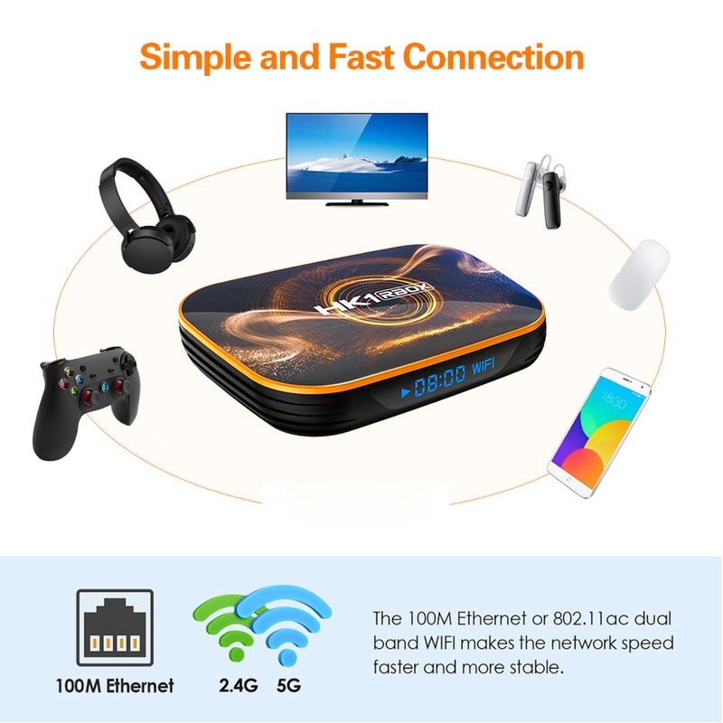 HK1 RBOX R1 Smart TV Box Android 11.0 UHD 4K