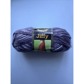 Lion Brand LOT of 2 JIFFY in PURPLE SPRAY by Lion Brand 2.5oz 115yds Acrylic Bulky Yarn