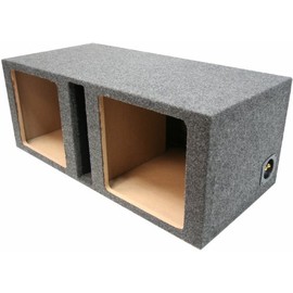 American Sound Connection Car Audio Dual 12" Vented Square Sub Box Enclosure fits Kicker L7 Subwoofer