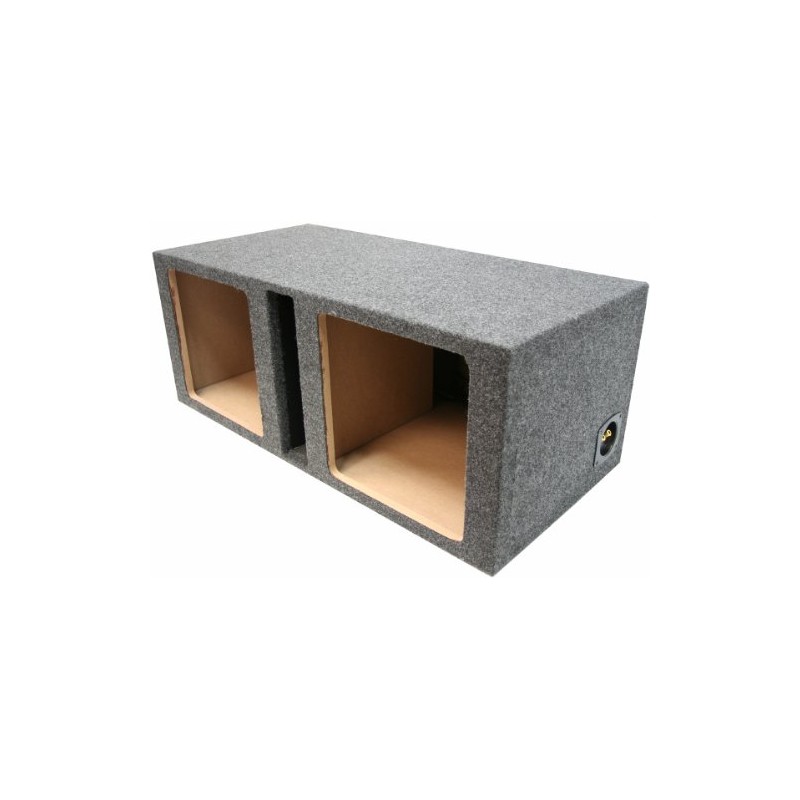 American Sound Connection Car Audio Dual 12" Vented Square Sub