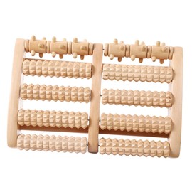 OATIPHO Wooden Foot Roller Natural Wood Tool for Plantar Relief Enhanced Acupressure Bead Design for Men for Foot Relaxation