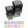 Grid Lines Self-Inking Rubber Stamp Ink Stamper - 1 Inch