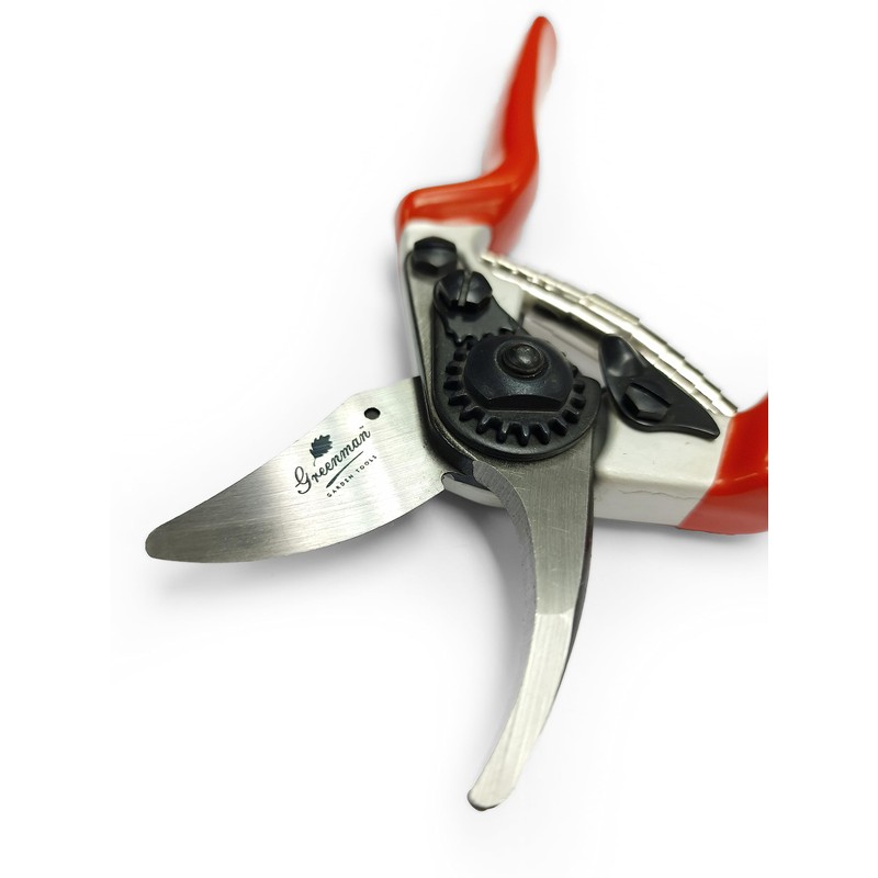 Greenman Premium Compact Pruner Secateurs Lightweight Very Sharp Bypass Action