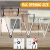 HOTEC Premium Stainless Steel Locking Kitchen Tongs with Silicon Tips,