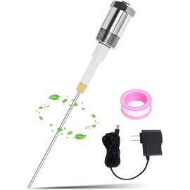 Podoy Powered Anode Rod for Hot Water Heater 30-80 Gallon Tank with Teflon Tape,9.4inch Eliminates Rotten Egg Smell Titanium Electrical Anode Rod