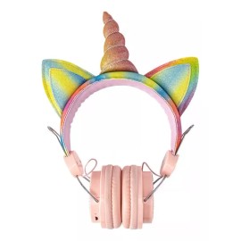 Maíz 4x3 Audifonos Bluetooth Inalambric Radio Fm Kawaii Unicornio