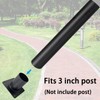 Heavy Duty Pier Mount Adapter for 3" Surface Mount Post,