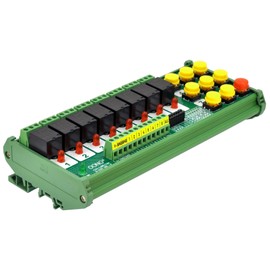 DIN Rail Mounting 8-Channel Multifunctional Bistable Relay Module