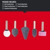 CRAFTSMAN 5-Piece Grinding Stones, 1/4-Inch Shank, 25,000 RPM, for Angle