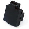 HOLZER 6 x mounting sockets, built-in socket, IP44, black, self-closing