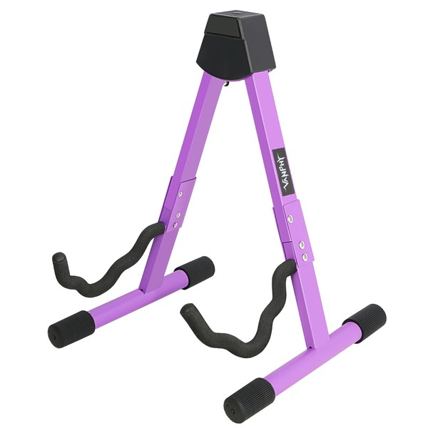 VANPHY Foldable Guitar Stand Folding A-Frame metal Acoustic Guitars Stand