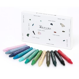 Lake Crayons 12 Unnamed Colors Selected from Satellite Photos of Lakes of the World