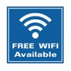 All Quality Free WiFi Available Wall/Door Sign - Blue (Large)