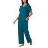 Carole Hochman Midnight Women’s 3-piece Elastic Waistband PJ Set with