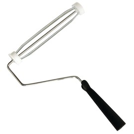 Edward Tools 9” Paint Roller Frame – 4-Wire Steel Cage, Smooth Rolling, Threaded Comfort Grip Handle
