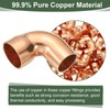 YOKIVE 5 Pcs Elbow Copper Fitting, 90 Degree Copper Pipe
