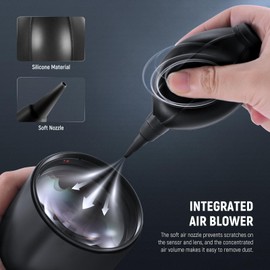 NEEWER 16 in 1 Reinigungsset für Kameraobjektive, 1x Bürste + 1x Blasebalg + 1x Reinigungstupfer für 24mm Vollformatsensoren + 1x Reinigungsspray + 2X Reinigungstuch + 10x Linsen Feuchttücher, HM-44