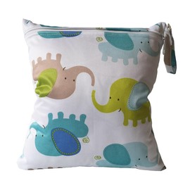 Wet and Dry Changing Bags, Wet Bag, Waterproof Fabric Bags, Nappy Bag, Reusable Washable Organiser Bag for Toddlers, Nappies, Travel, Gym, Beach, Pool for Girls and Boys