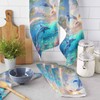 VSINKEEG Kitchen Towels Pack of 2 Underwater Dolphin Sea Fish