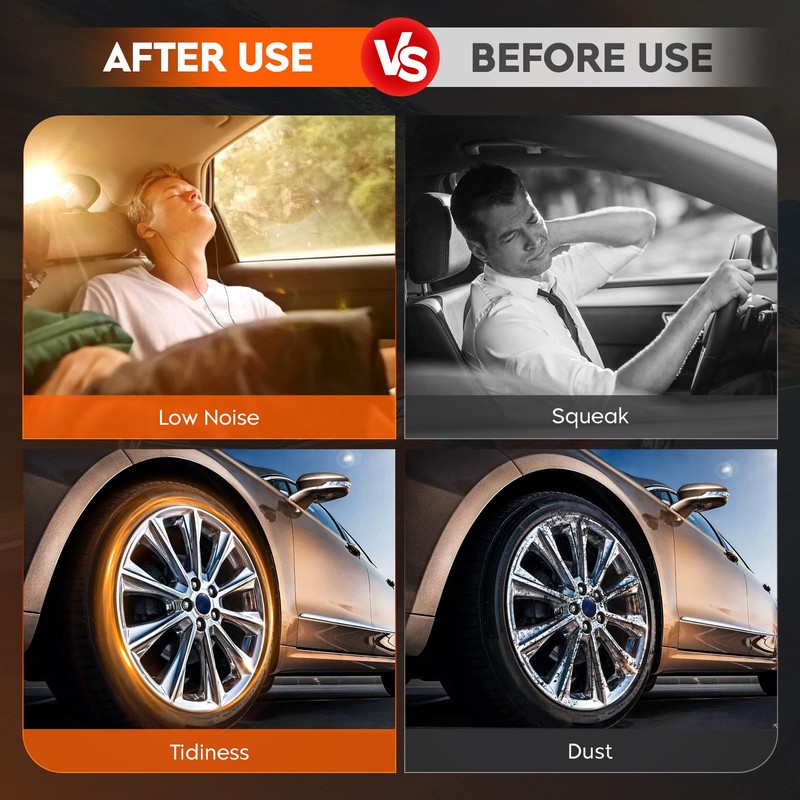 Front & Rear Ceramic Brake Pads Set for Honda Accord