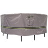 Duck Covers Soteria Waterproof 108 Inch Round Patio Table with