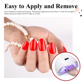 Imtiti Gel Nail Polish, 1 Pcs 15ml Neon Red Color Gel Polish Soak Off Nail Art Manicure Salon DIY Nail Lamp Design Decoration at Home Gift for Women, 0.5 Fluid Ounces