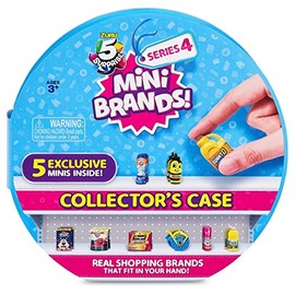 5 Surprise Mini Brands Collector's Case Series 4 Store & Display 30 Minis with 5 Exclusive Mini's Mystery Real Brands Miniature Collectibles by ZURU