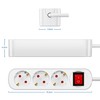 Power Strip for Home, 3-Way Multiple Socket with Save Energy