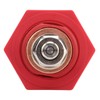 1Pair Thru Panel Battery Terminal Connectors 3/8 In Black Red