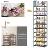 OYREL Sturdy Metal Shoe Rack Organizer,Narrow Shoe Racks for Closets,