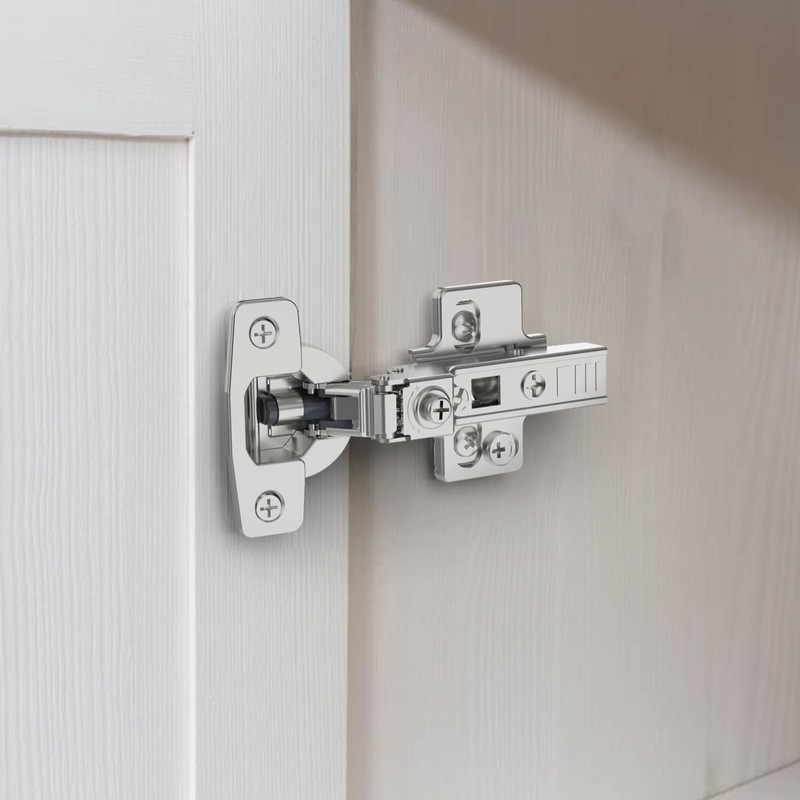 Furniware Pack of 2 Soft Close Cabinet Hinges, Middle Stop