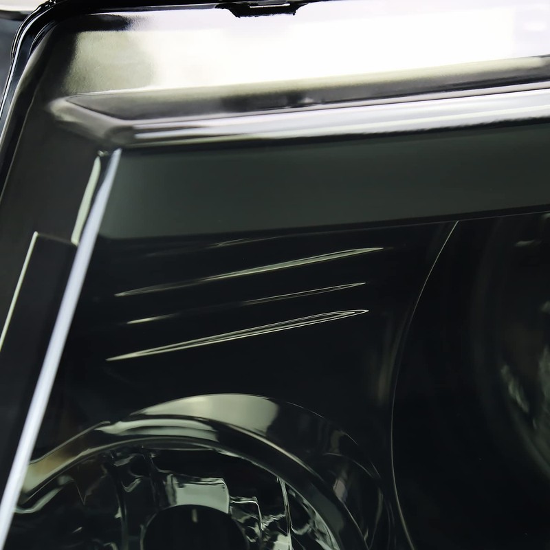 Spec-D Tuning Smoke Headlights with LED Bar Compatible with 2004-2008