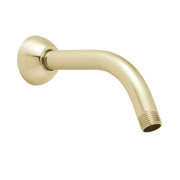 Speakman S-2500-PB Clean and Simple Shower Arm and Flange for Stylish Bathroom Décor, Polished Brass, 7 inches