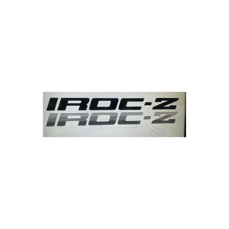 1985-1990 IROC Z DOOR DECALS - SET OF 2 CAMARO,