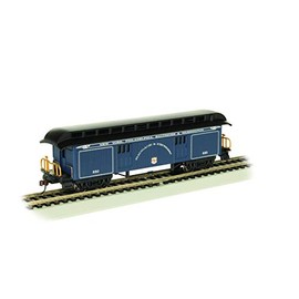 Old-Time Baggage Car with Round End Clerestory Roof - B&O Royal Blue - HO Scale