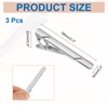 sourcing map 3 Pcs Skinny Tie Clips for Men, Copper