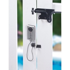 Doberman Pool Alert Security 100dB Alarm w/3-Button Bypass Code & Entry Sensors