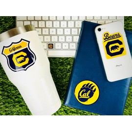 PartyKandy Cal Stickers for Gift, Car, Water Bottle, Laptop, and Phone for UC Berkeley Football Fans and University Graduates (California Golden Bears)