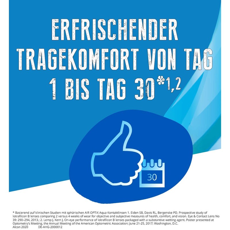 エアオプティクスプラスハイドラグライド乱視用1箱【BC】8.7【乱視度数】-0.75【乱視軸】20【PWR】-6.50
