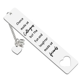 Going Away Gift for Coworker Bookmarks for Women Men Thank You Colleague Leader Boss Retirement Farewall Good Bye Gifts for Coworkers Friends Leaving Bookmark for Co-worker Birthday Christmas Presents