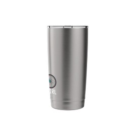 Cycling Girl Bicycle Women Biker Stainless Steel Insulated Tumbler