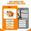 Stainless Steel Turkey Baking Roaster Pan Roasting Pan with V