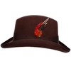 Levine Hats 9th Street Charles Firm Felt Homburg Godfather Hat