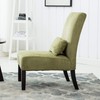 Roundhill Furniture Pisano Spring Green Fabric Armless Contemporary Accent Chair