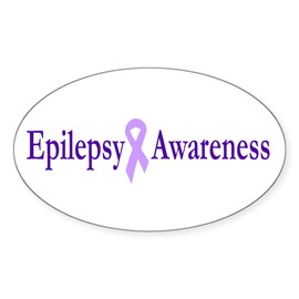 CafePress Epilepsy Awareness Oval Sticker Oval Car Bumper Sticker