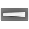 HandiWall Single 50" x 5" Slatwall Panel with Hardware (HSWTR250-Gray)