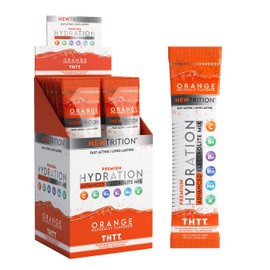 Hydration Packets Electrolyte Drink Powder Packets | Dehydration Relief 12 Servings - Orange