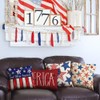 DFXSZ 4th of July Pillow Covers 18x18 inch Set of