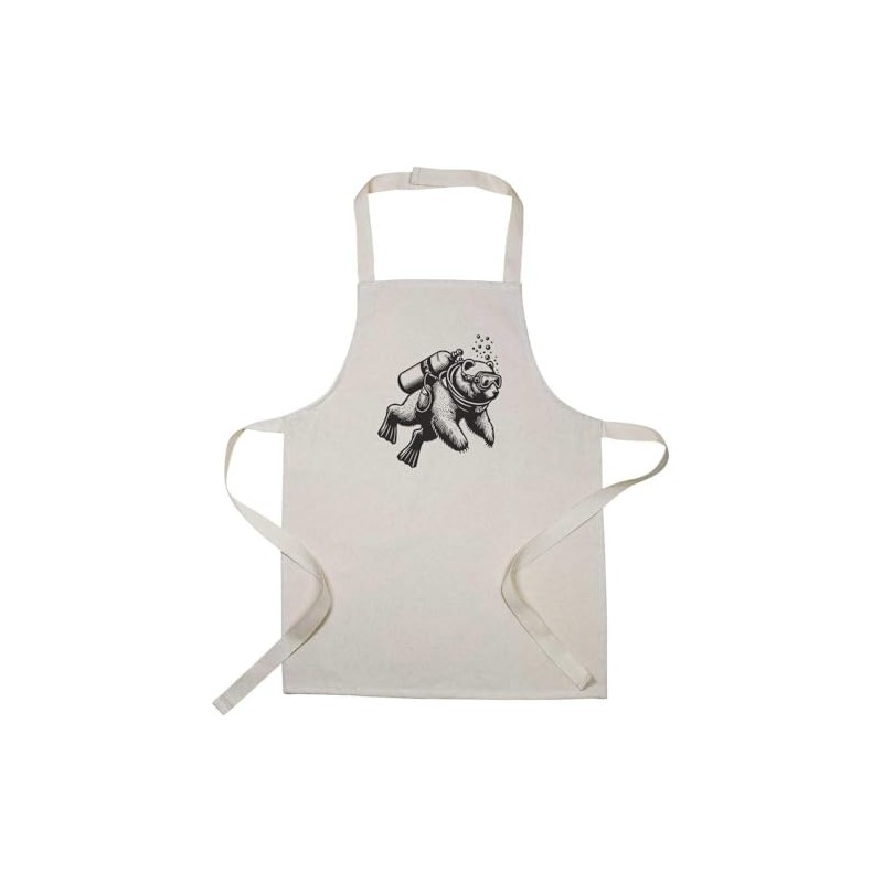 Azeeda 'Scuba Diving Bear' Kid’s Cooking Apron (AP00070867)