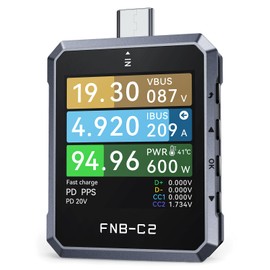 FNIRSI FNB-C2 PD3.1 USB-C Tester 240W, Bi-Directional, E-Marker Reader
